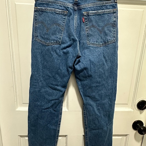 Levi’s Premium Wedgie Straight Jeans Women’s Size 27 Distressed Button Fly NWOT - Picture 6 of 6